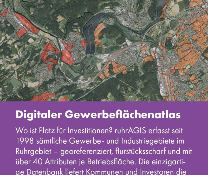 RUHR.ON-Mittwoch: Transparenz für Wirtschaftsflächen mit dem Digitalen Gewerbeflächenatlas #ruhrAGIS der Business Metropole Ruhr GmbH.