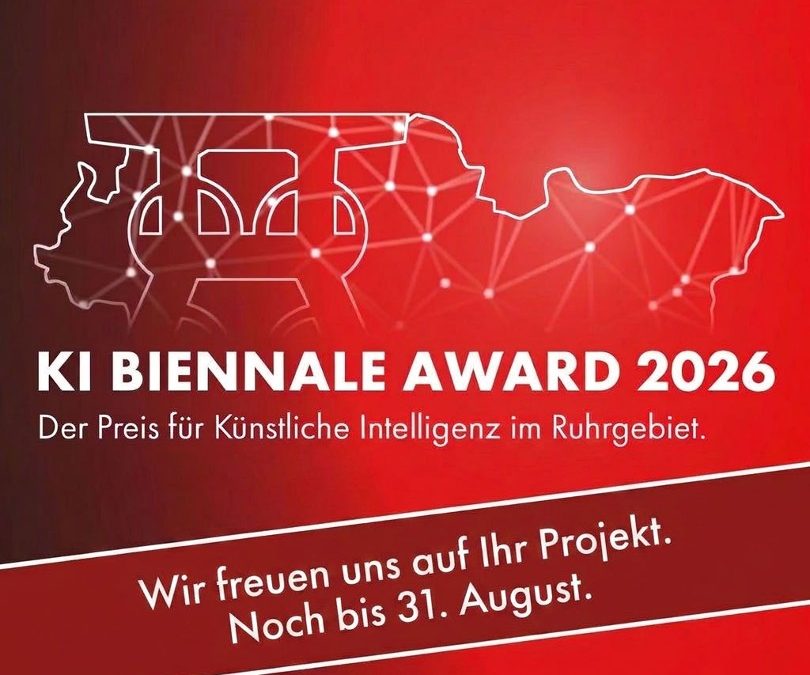 Heute ist der letzte Tag. Um Mitternacht schließt die Bewerbung für den KI BIENNALE AWARD 2026.