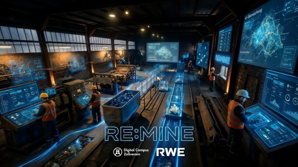 Gemeinsam mit RWE ist im Rahmen der KI Biennale ein #KI #EscapeRoom Erlebnis rund um Künstliche Intelligenz entstanden. In dieser Woche starten die ersten Teams und begeben sich auf die Mission „RE:MINE“, bei der Entdecken, Ausprobieren, Rätseln und gemeinsames Lösen im Mittelpunkt stehen.